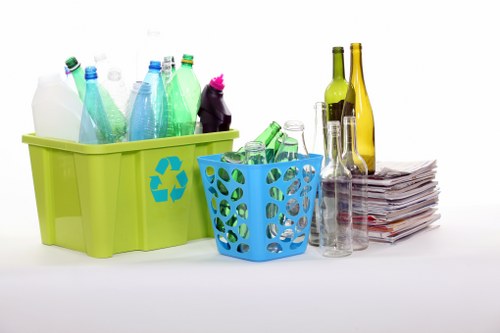 Professional waste removal services at a building site